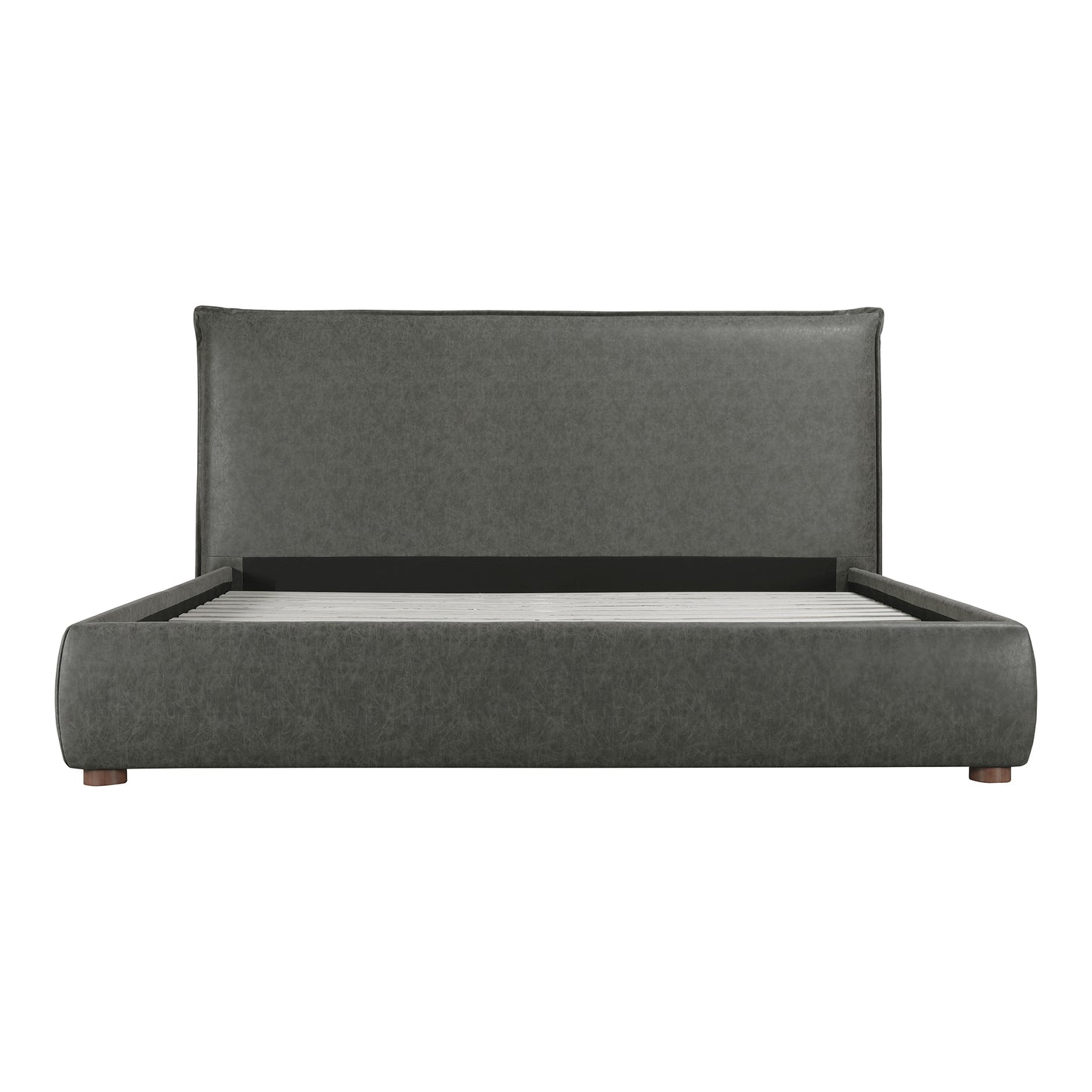 Luzon Queen Bed Slate Vegan Leather