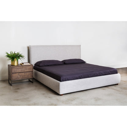Luzon King Bed Light Grey