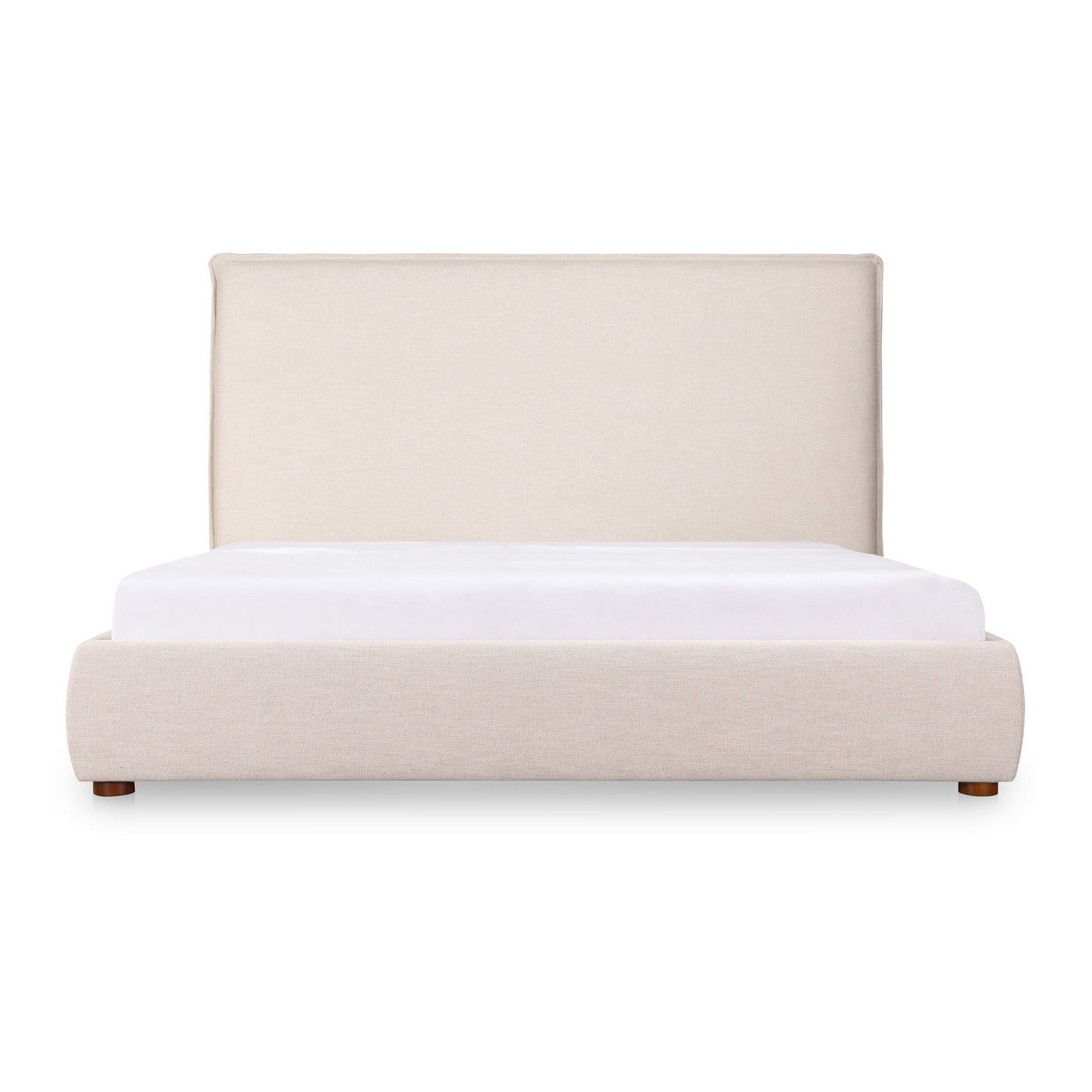 Luzon King Bed Tall Headboard Wheat