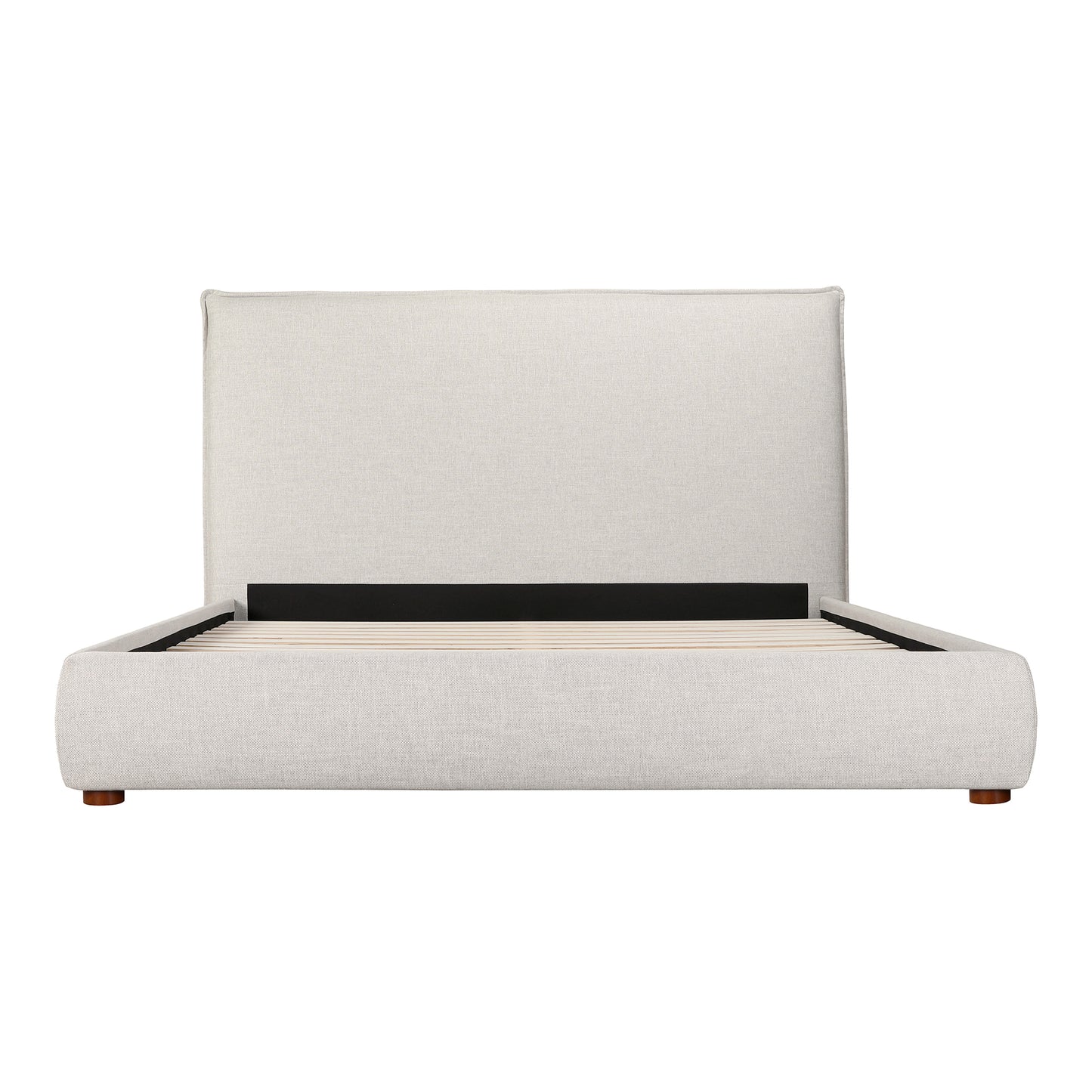 Luzon King Bed Tall Headboard Light Grey