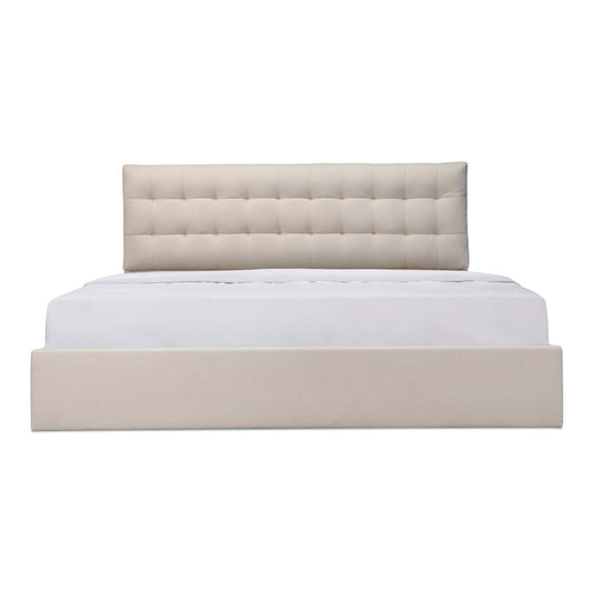 Sebastion King Storage Bed Cream