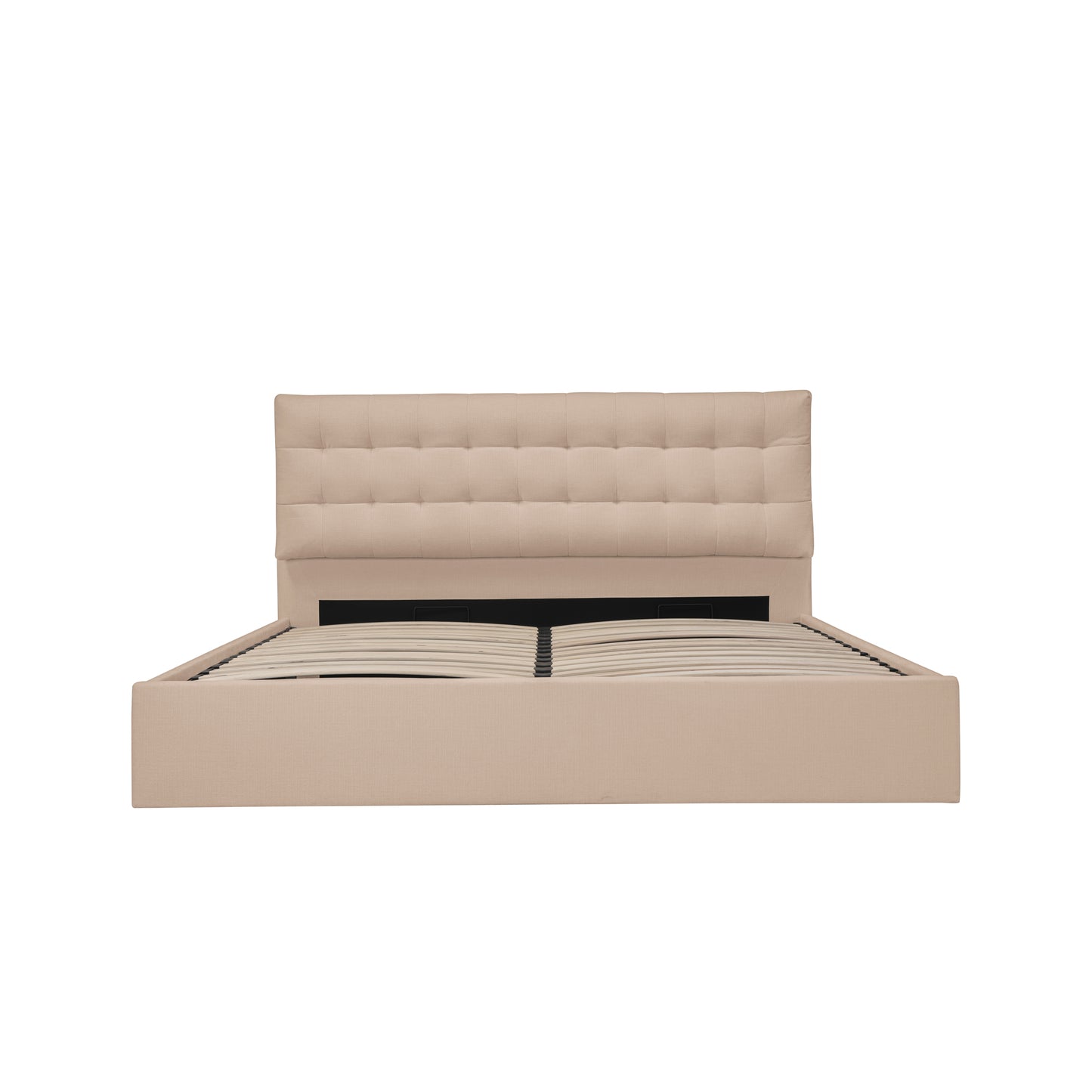 Sebastion Queen Storage Bed Cream