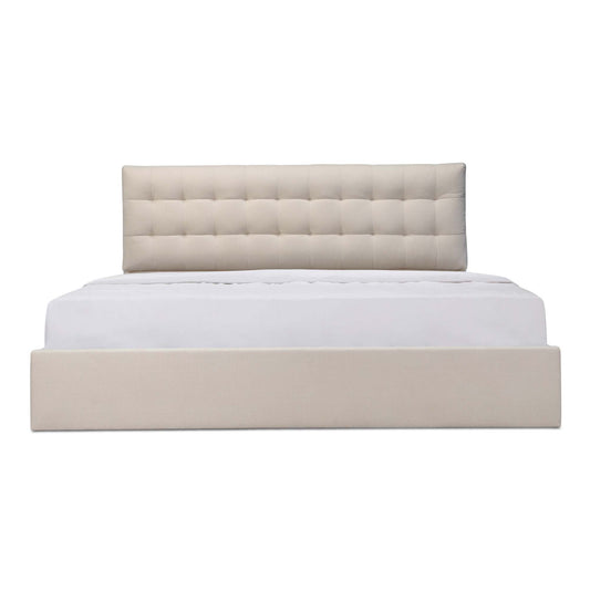 Sebastion Queen Storage Bed Cream