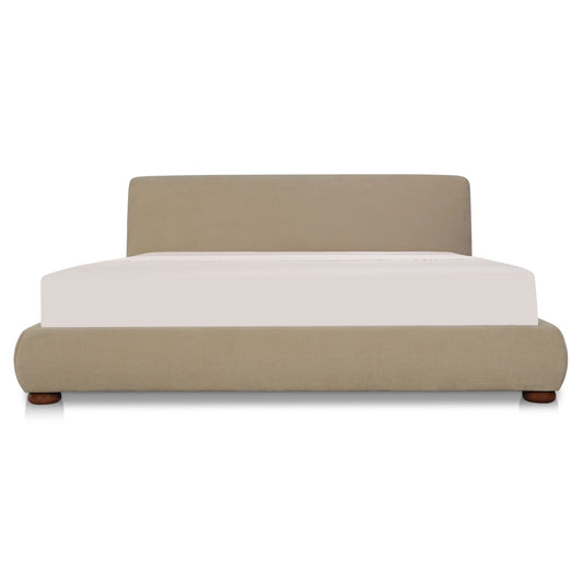Beau King Storage Bed Warm Beige