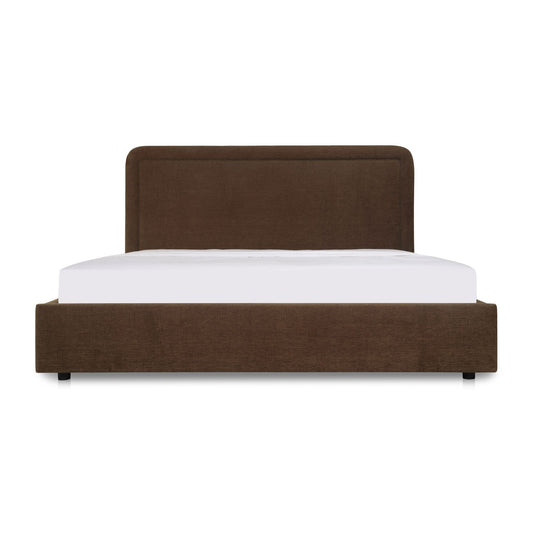 Simon Queen Storage Bed Brown