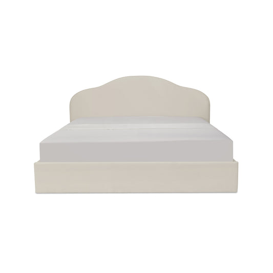 Maggie King Storage Bed Cream