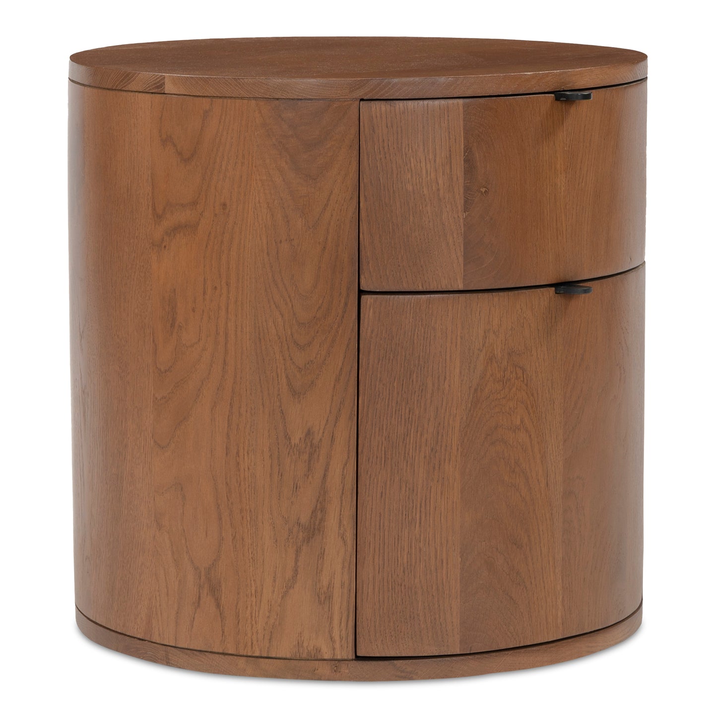 Theo Two Drawer Nightstand Brown