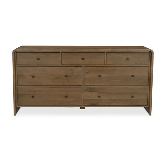 Riley 7 Drawer Dresser Oak
