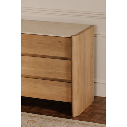 Lane 6 Drawer Dresser Natural