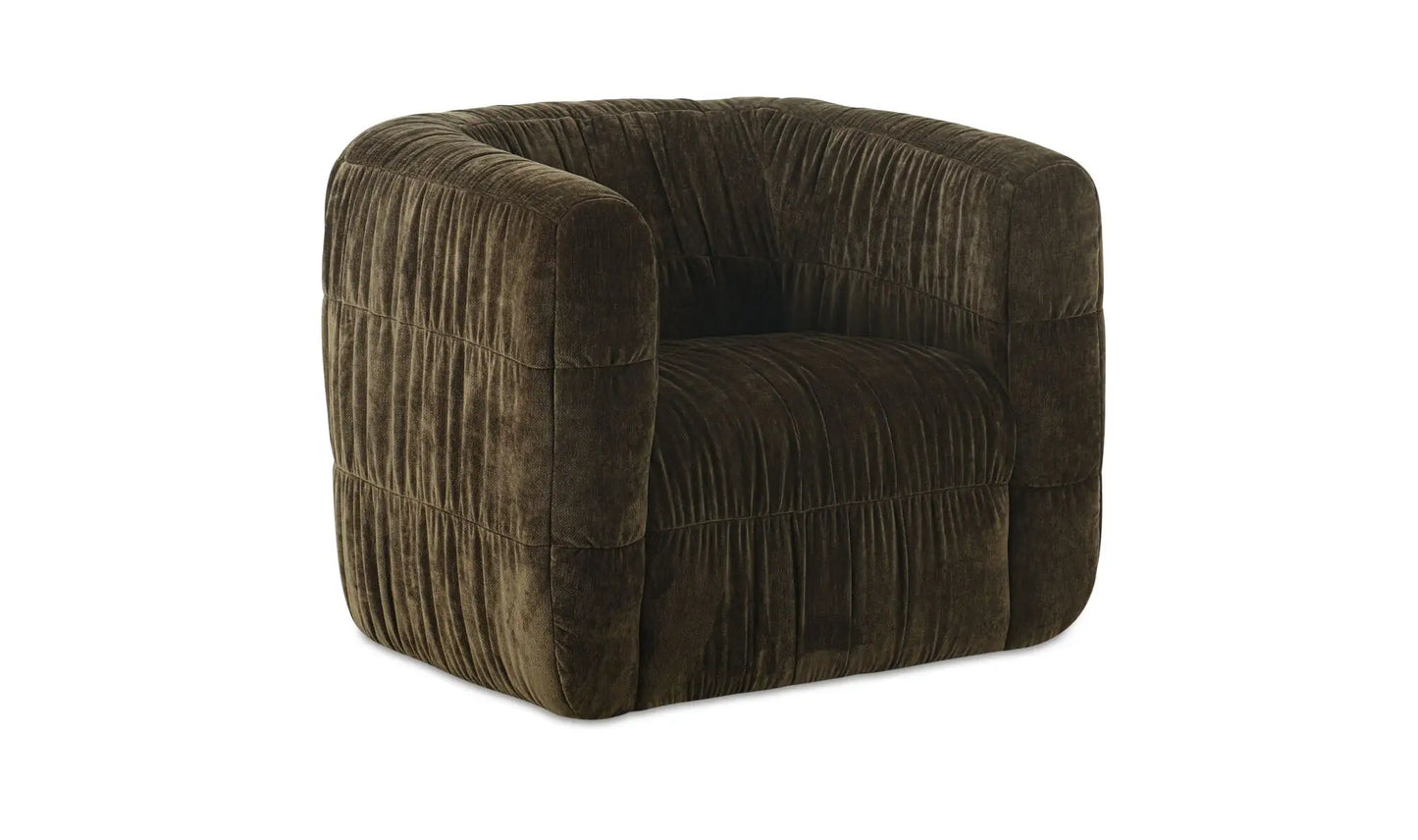 Robson Swivel Chair Dark Green