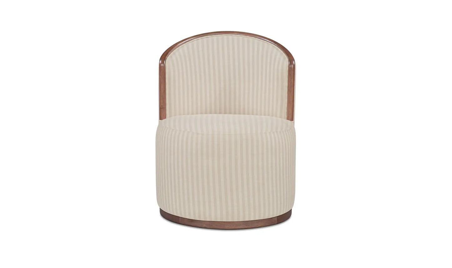Rossi Swivel Dining Chair Stripe