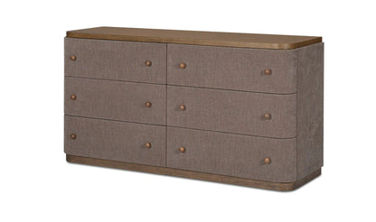 Simone 6 Drawer Dresser Brown