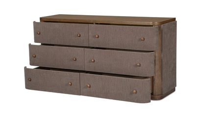 Simone 6 Drawer Dresser Brown