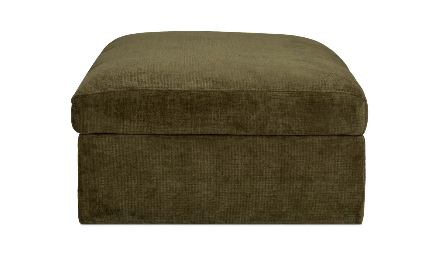 Swift Storage Ottoman Dark Green