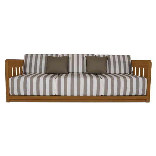 Adelaide Outdoor Sofa Brown Stripe