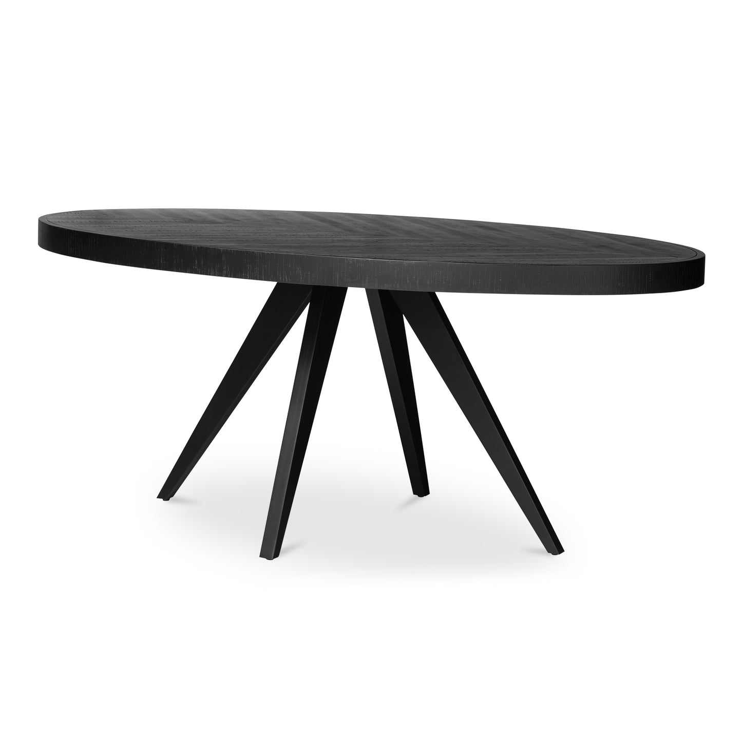 Parq Oval Dining Table Black