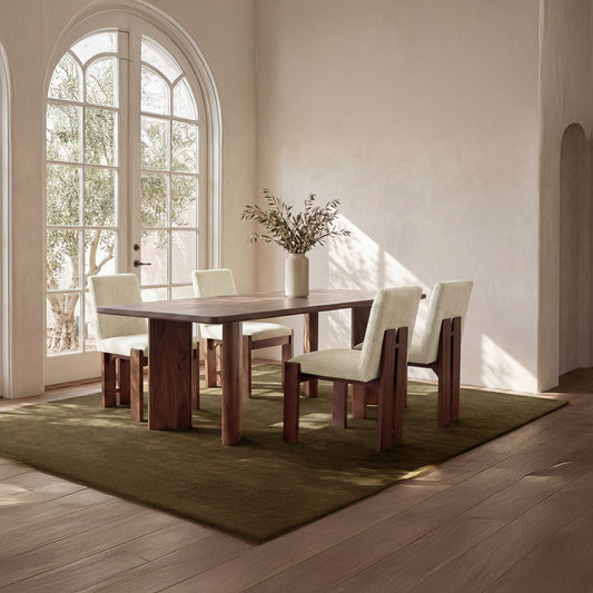 Mia Dining Chair Beige-Set of Two
