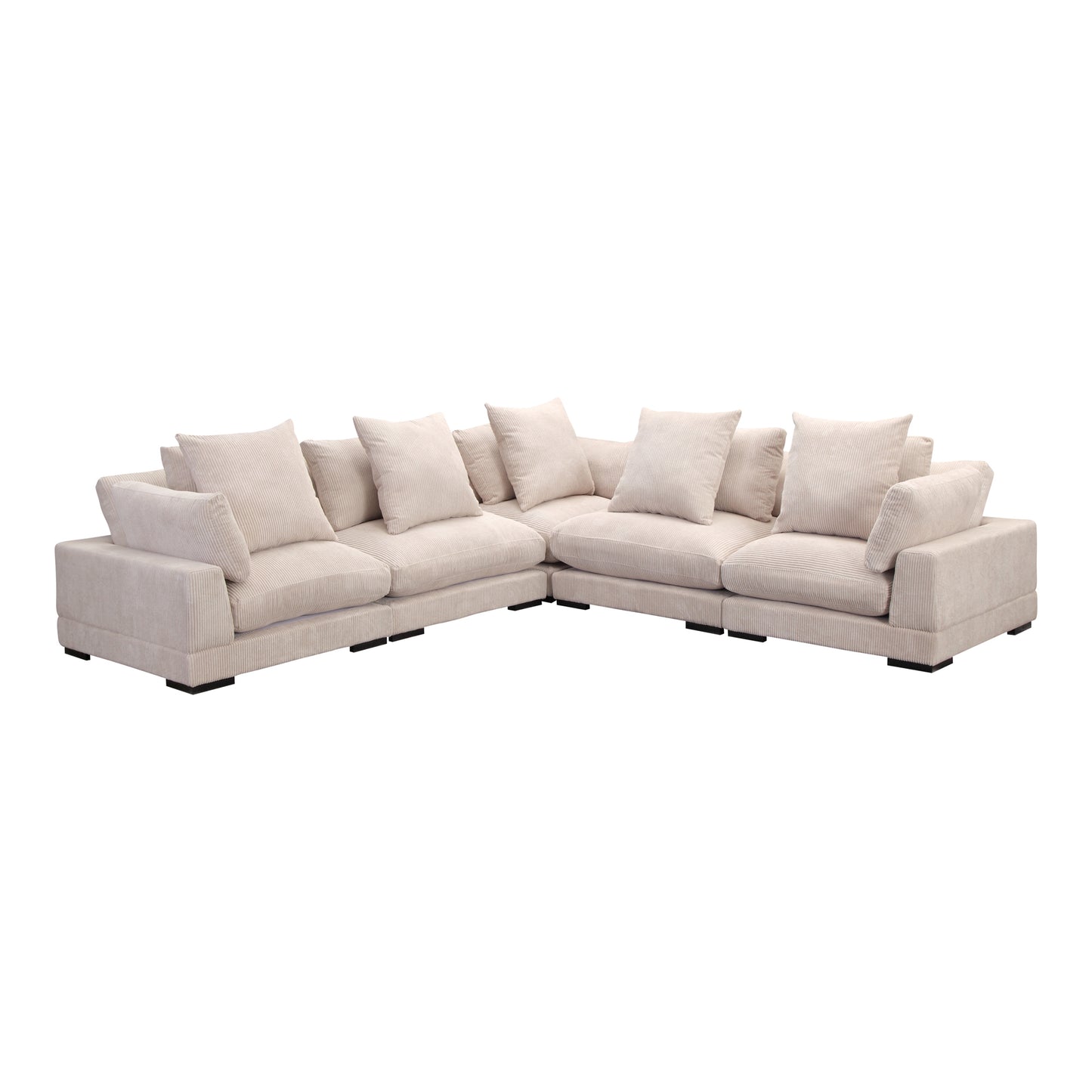 Tumble Classic L-Shaped Modular Sectional Cappuccino