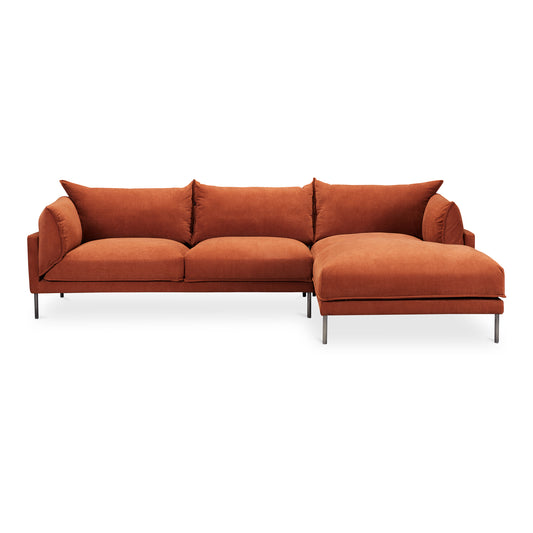 Jamara Right Sectional Burnt Auburn