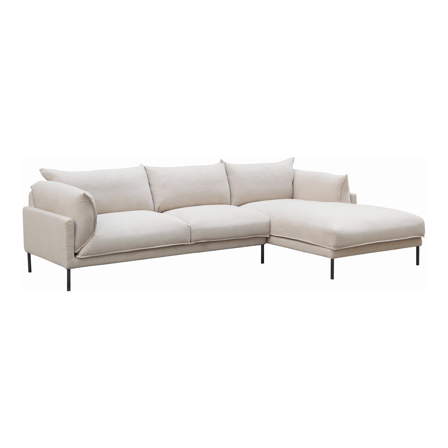 Jamara Right Sectional Sandy Beige