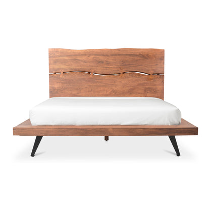 Madagascar Platform Bed King Brown
