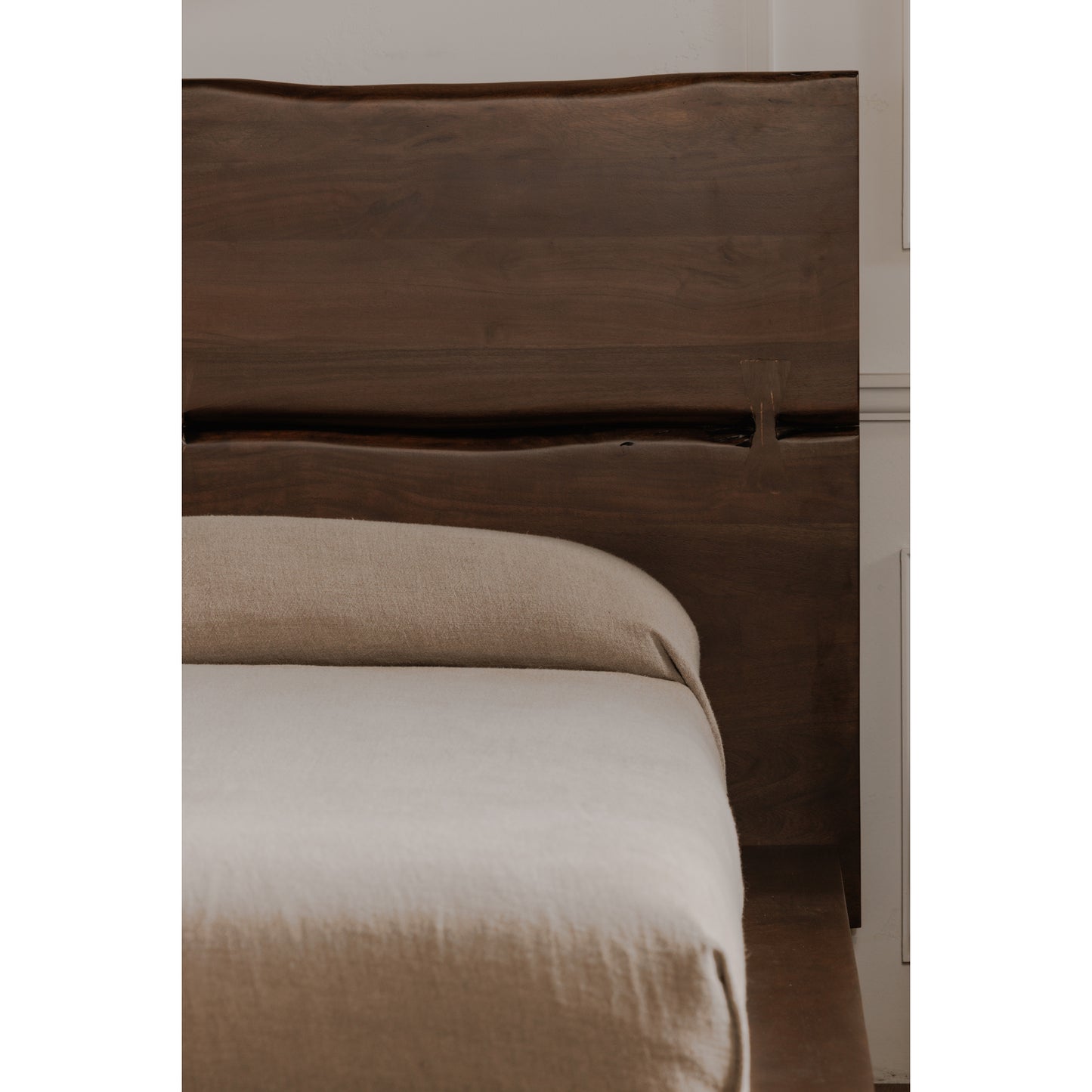 Madagascar King Platform Bed Dark Brown