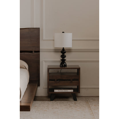 Madagascar Nightstand Dark Brown