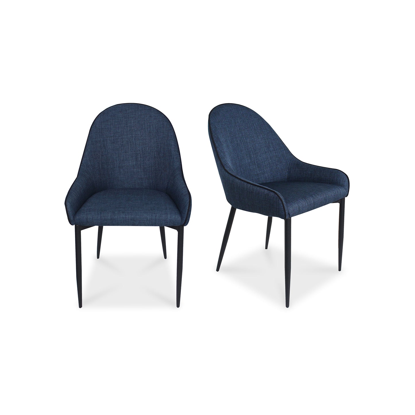 Lapis Dining Chair Dark Blue - Set Of Two