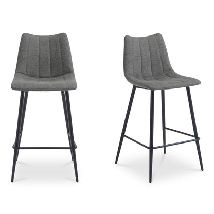 Alibi Counter Stool  Dark Grey-Set of Two