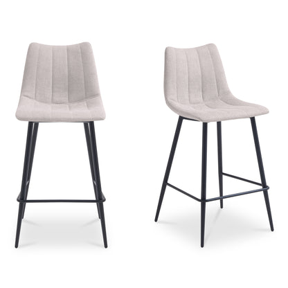 Alibi Counter Stool Beige-Set of Two