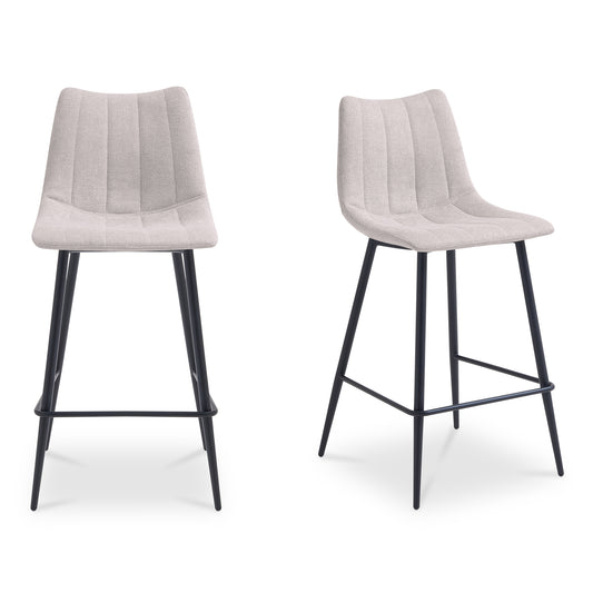 Alibi Counter Stool Beige-Set of Two
