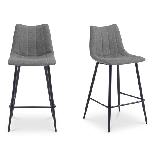 Alibi Bar Stool Dark Grey-Set of Two