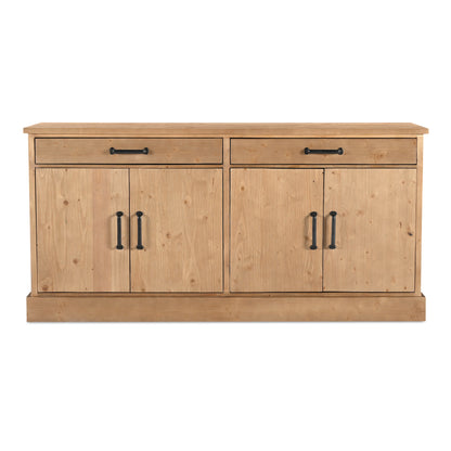 Tade 2 Drawer Sideboard Honey Pine