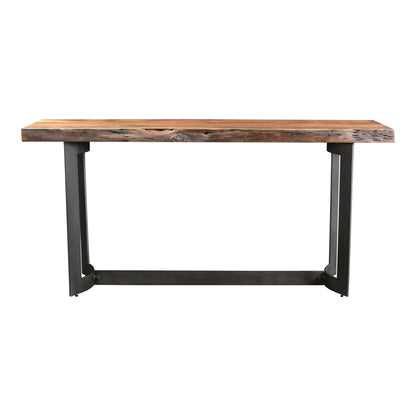 Bent Console Table Brown