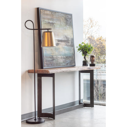 Bent Console Table Brown
