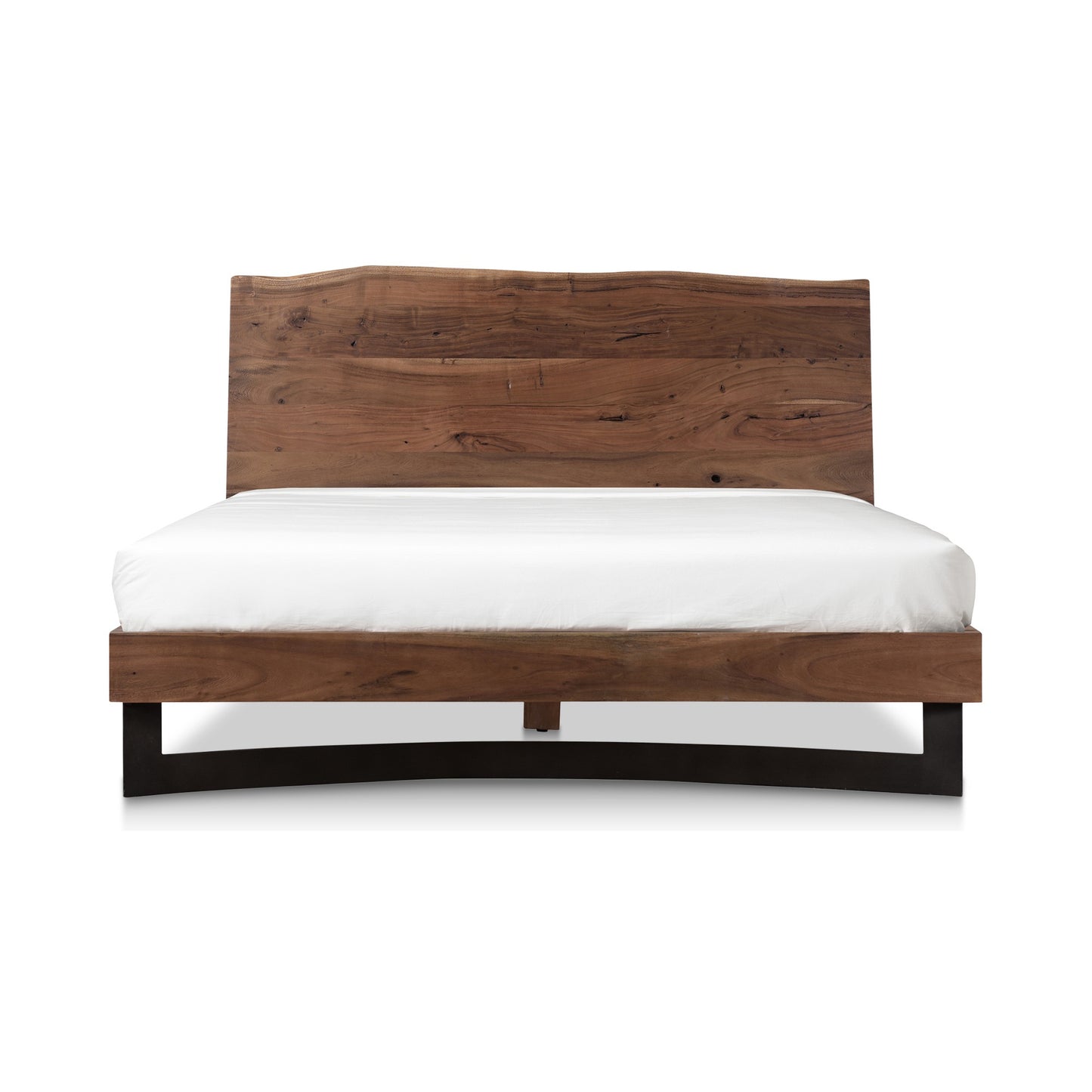 Bent Queen Size Bed Brown