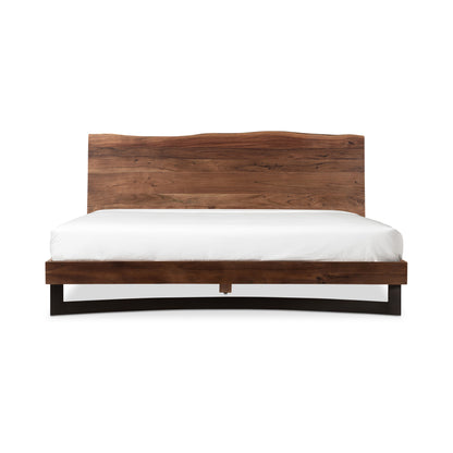 Bent King Size Bed Brown