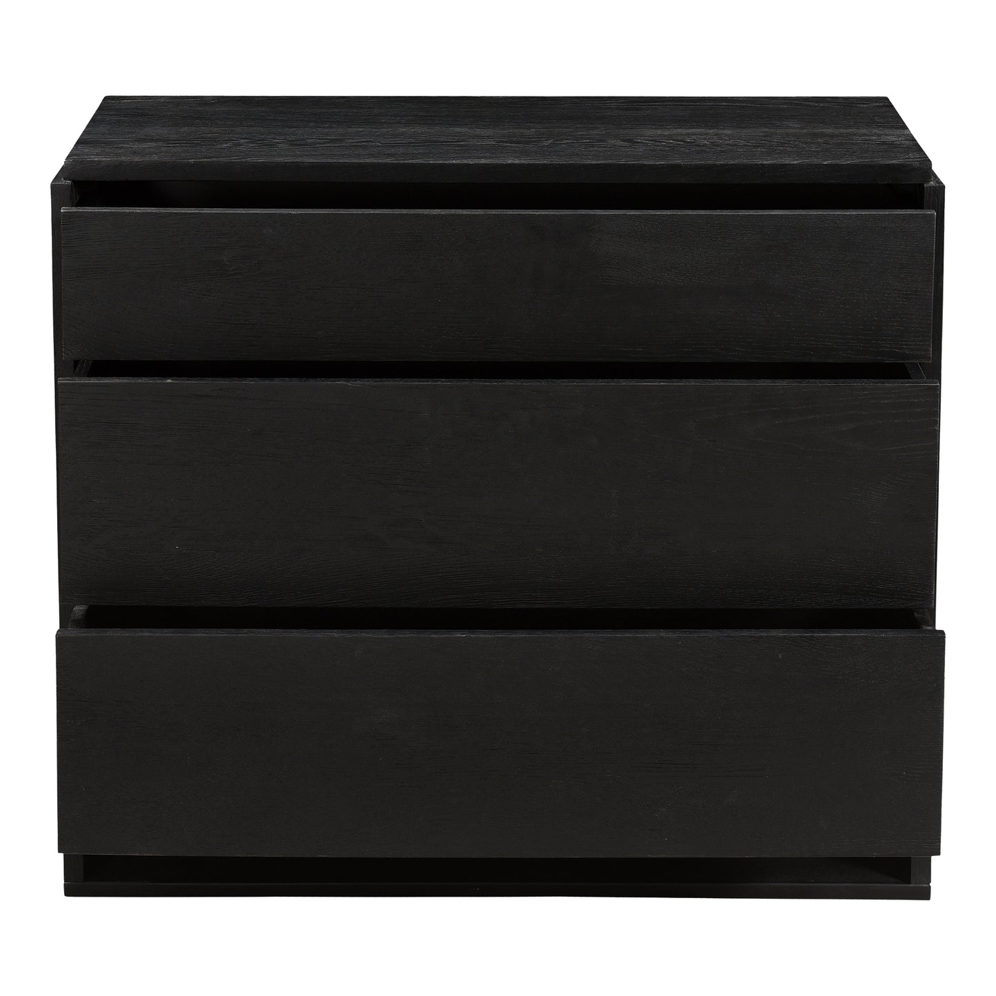 Quinton 3 Drawer Nightstand Black