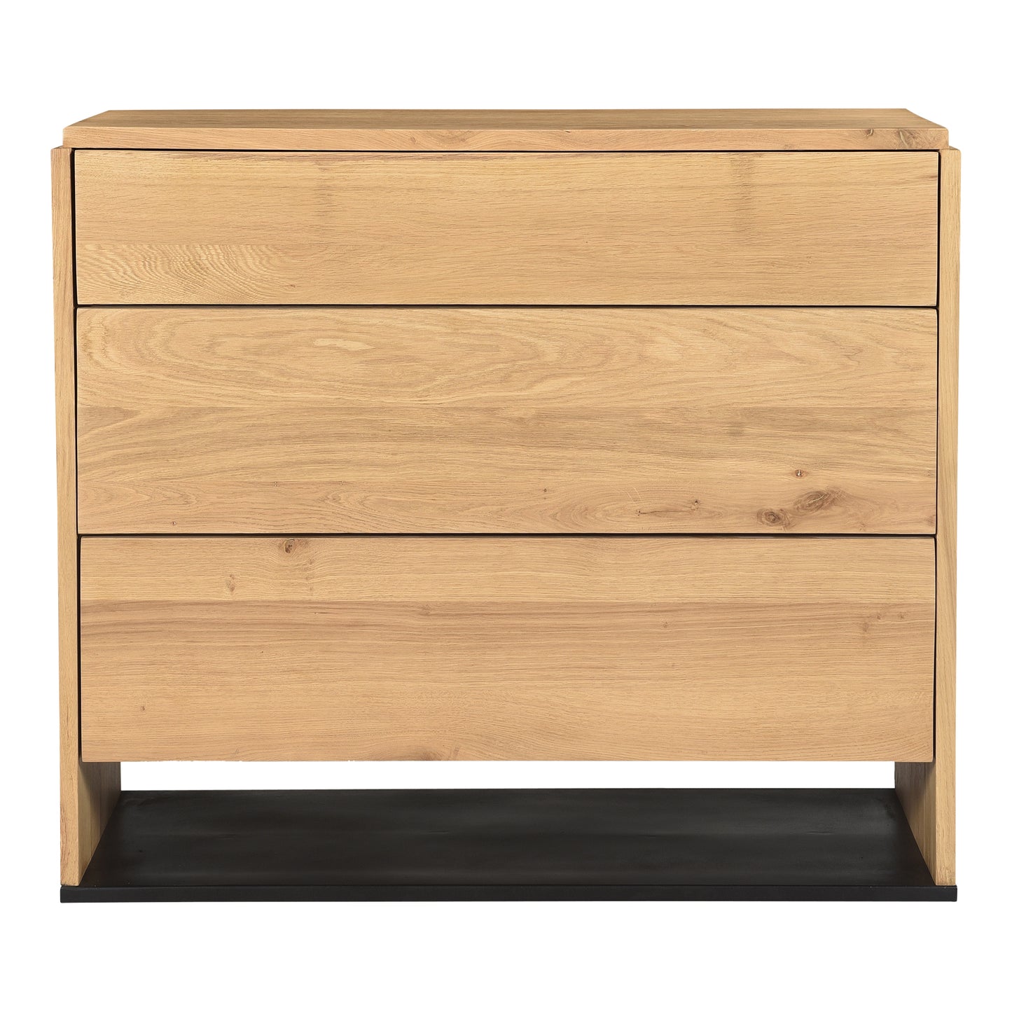 Quinton 3 Drawer Nightstand Natural Oak