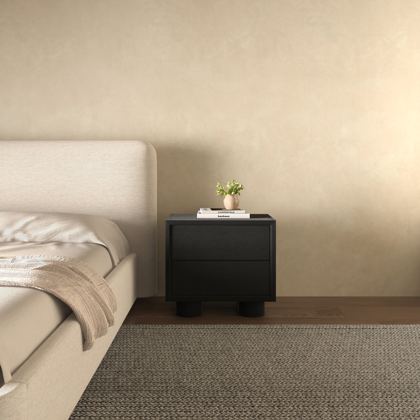 Marcelle Nightstand Black