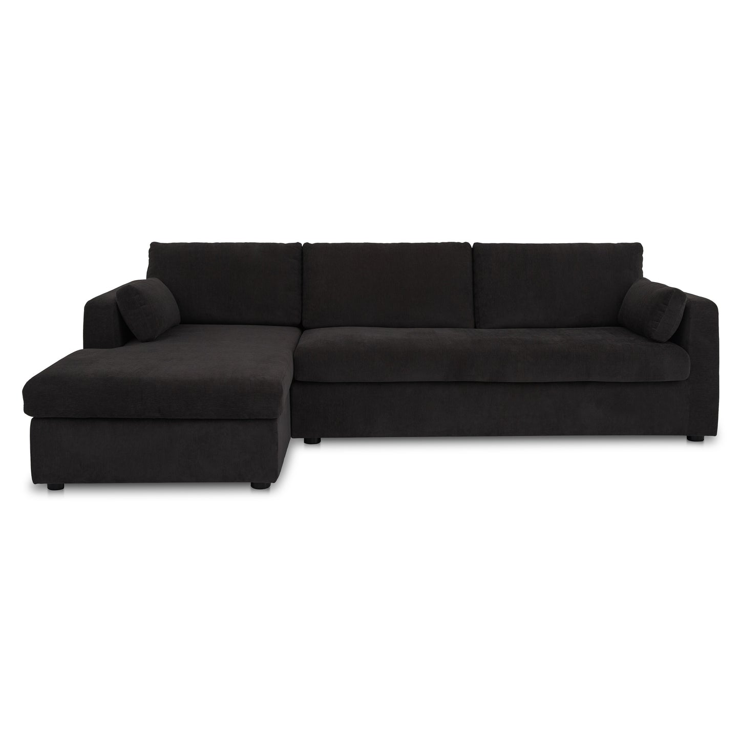 Burrow Sleeper Sectional With Storage Chaise Black Left