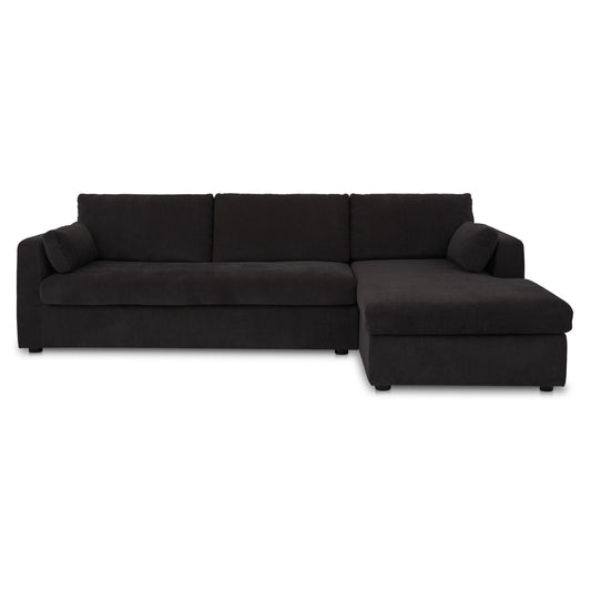 Burrow Sleeper Sectional With Storage Chaise Black Right