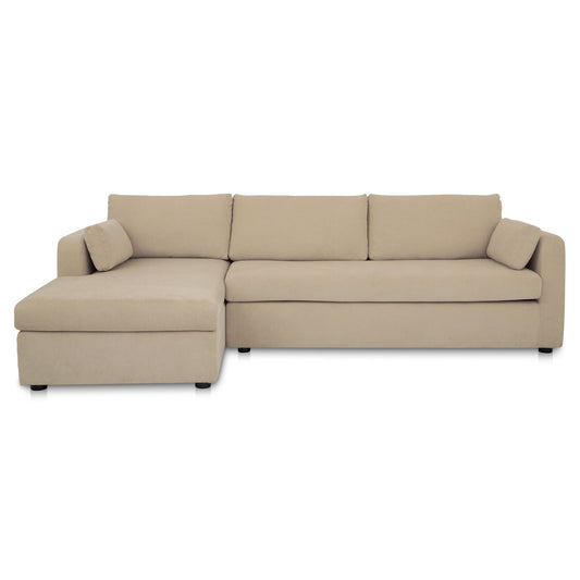 Burrow Sleeper Sectional With Storage Chaise Sand Left
