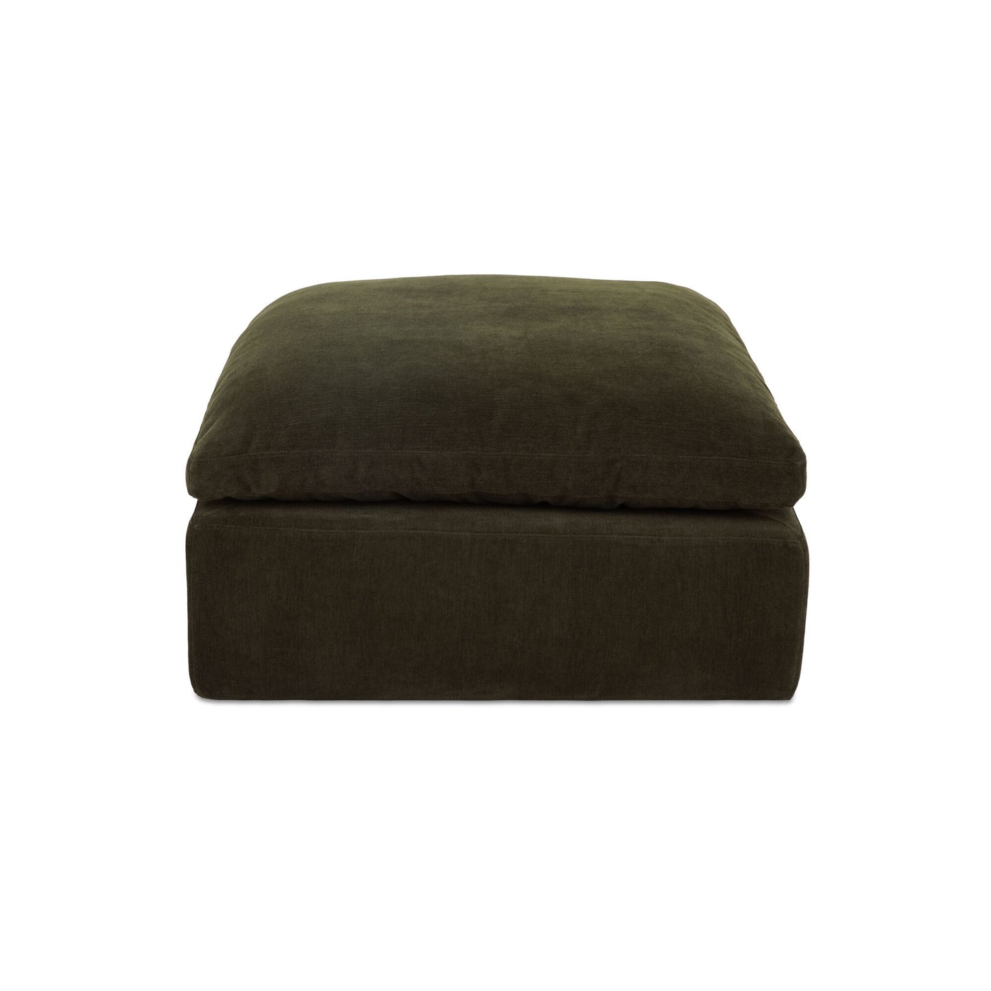 Cates Ottoman Dark Green