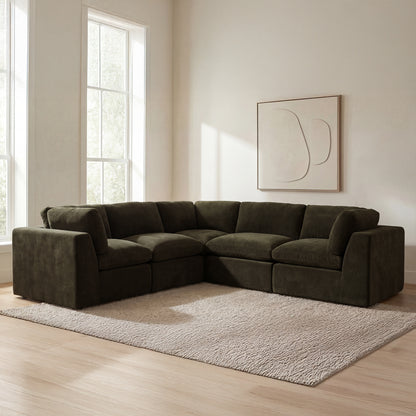 Cates Classic L Modular Sectional Dark Green