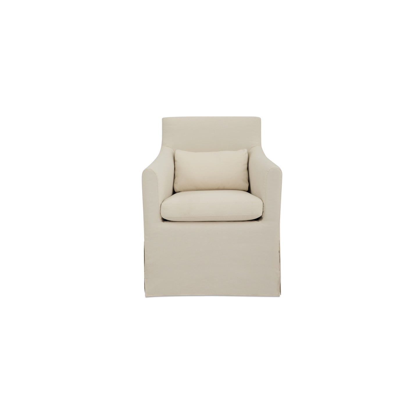 Lydia Outdoor Slipcover Dining Chair Cream