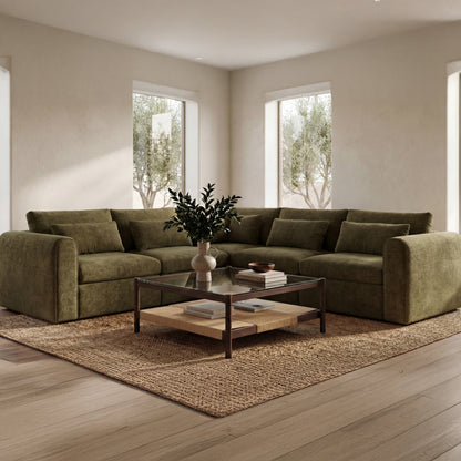 Swift Corner Chair Dark Green