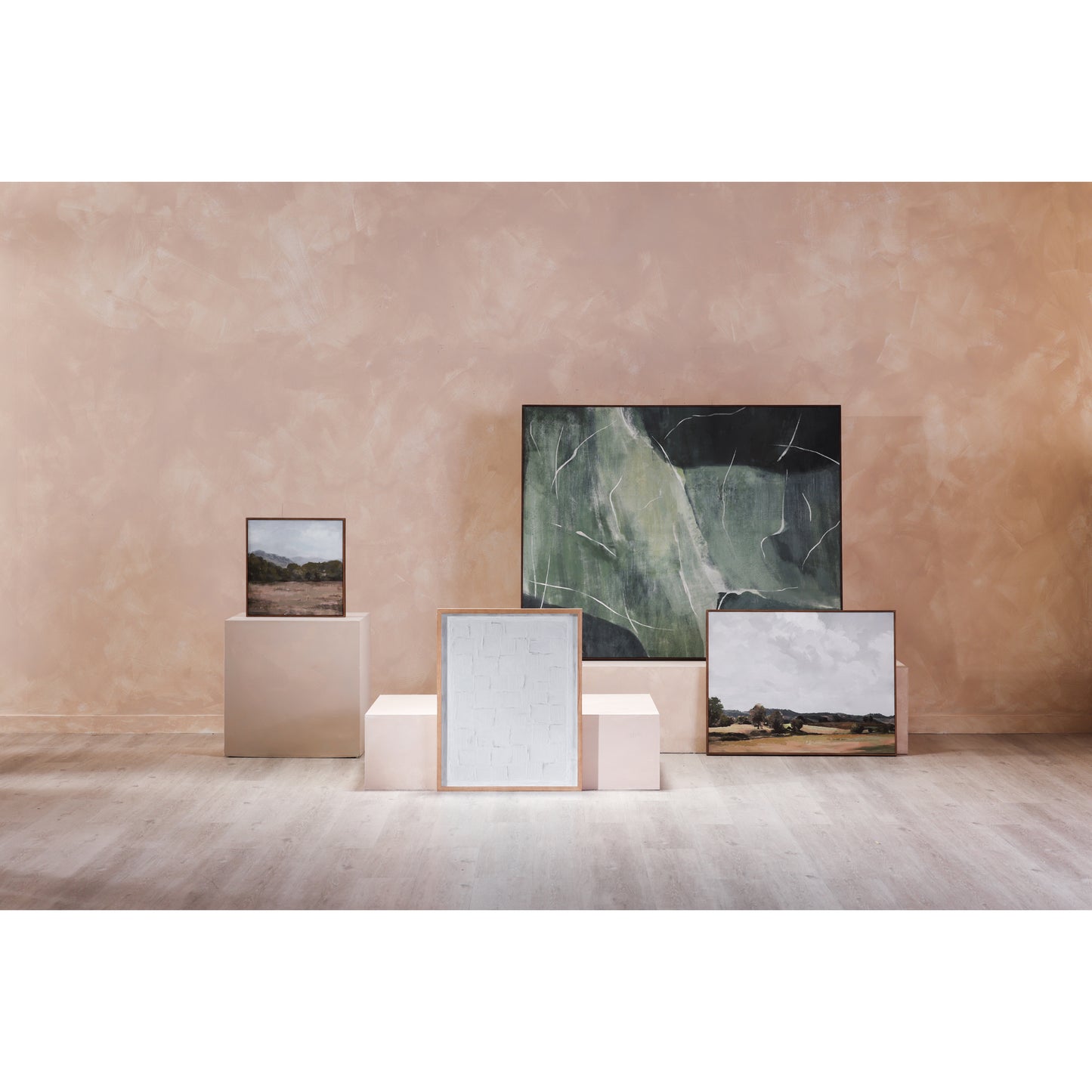 Impression Framed Painting Verdant Palette