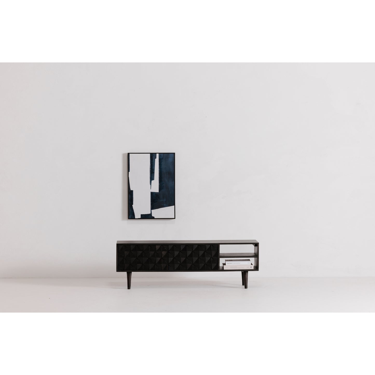 Mica 2 Framed Painting Navy