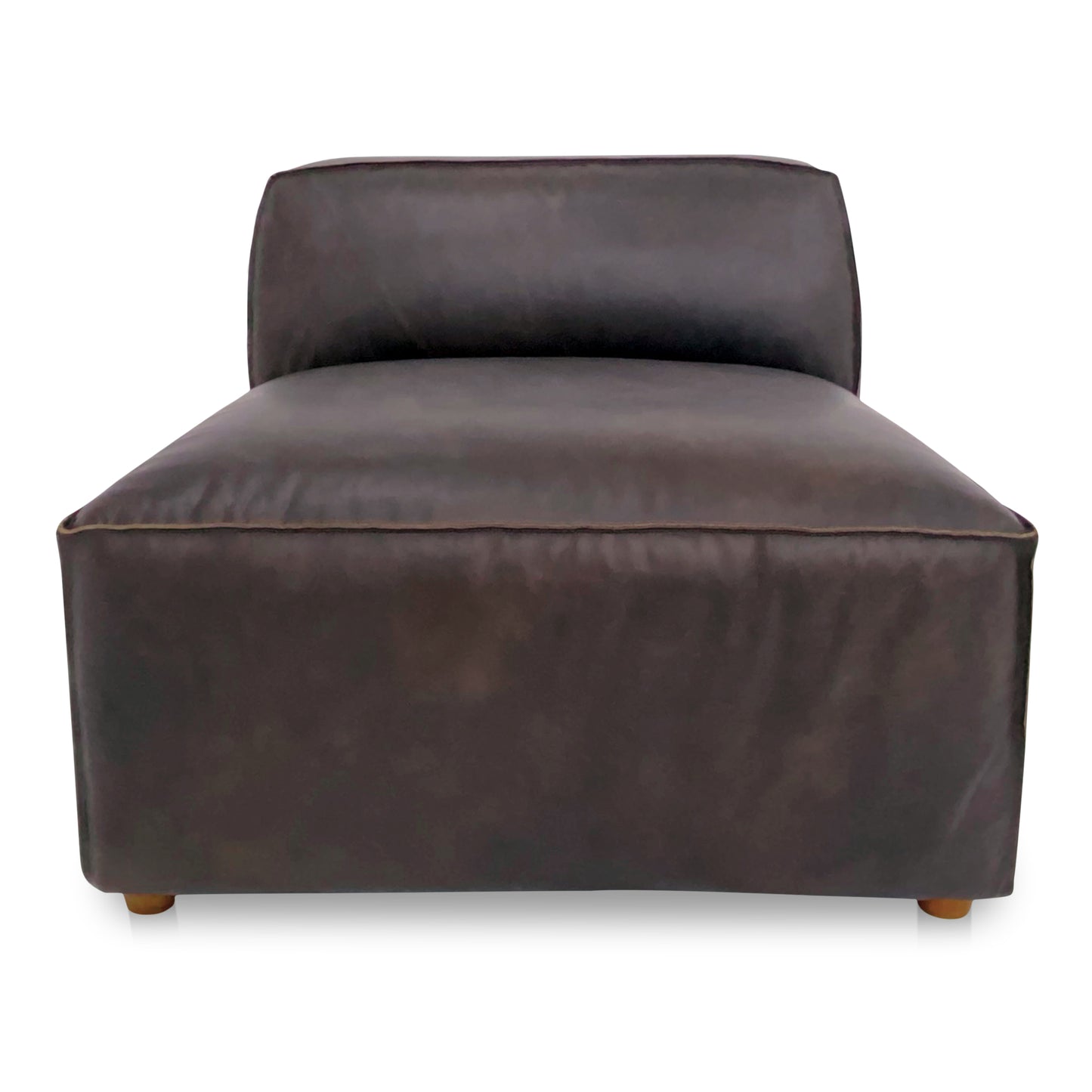 Form Slipper Chair Espresso Brown Leather